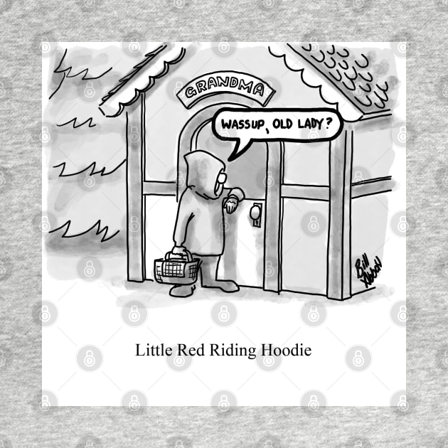 Classic Little Red Riding Hoodie Cartoon by abbottcartoons